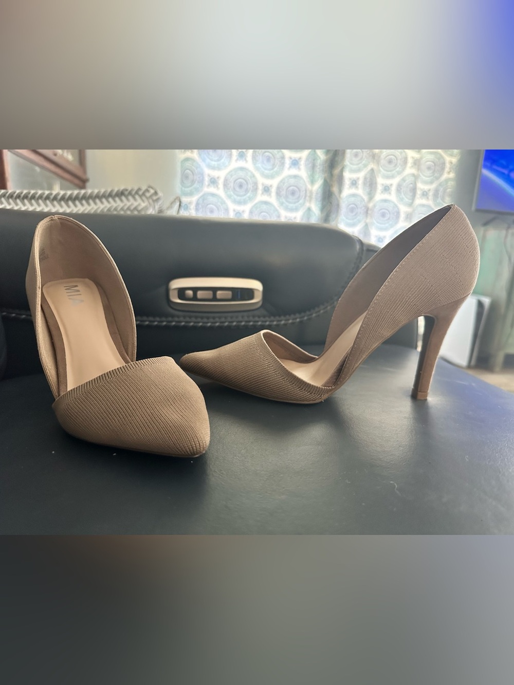 MIA D'Orsay Pointed-Toe Pumps in Taupe